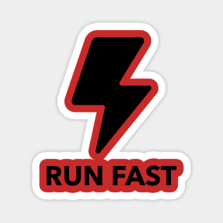 Run Fast Tee Magnet