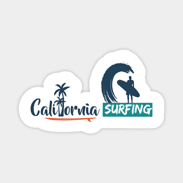 California Surfing Magnet by Double You Store