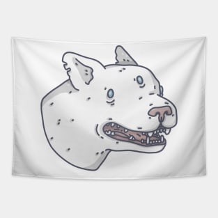 White doggo Tapestry