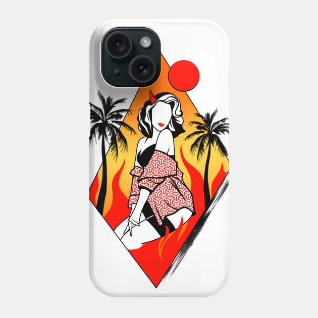 Hot girl devil Phone Case by BSKR