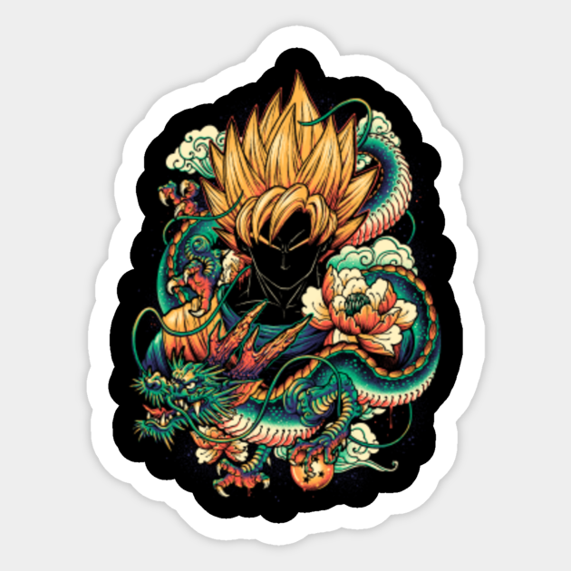 Colorful Dragon  Anime  Sticker