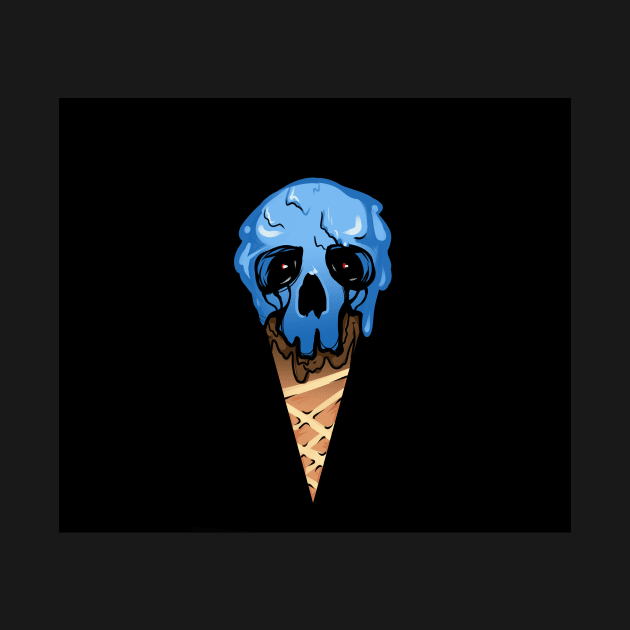 Blue skull by daghlashassan