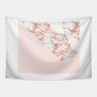 Rose gold blush aesthetic Tapestry