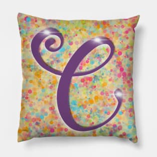 Initial “C” Pillow