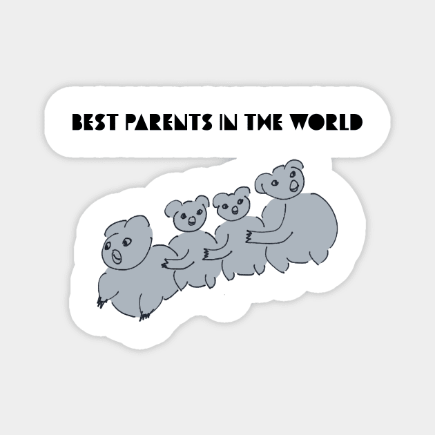 Best Parents in the World Magnet by Artstastic