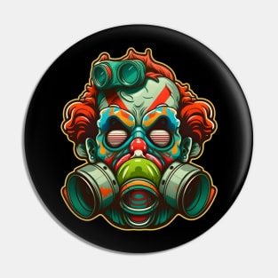 Graffiti Clown Sticker Pin