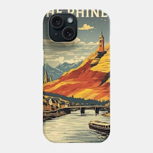 The Rhine Germany Starry Night Tourism Vintage Retro Phone Case