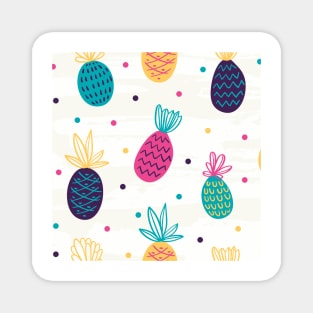 colorful ananas pattern Magnet