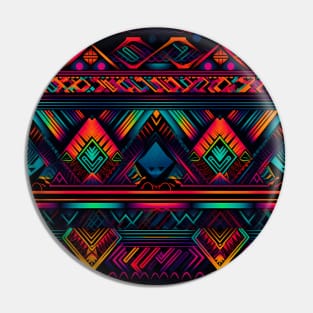 Neon Geometric Pattern Pin