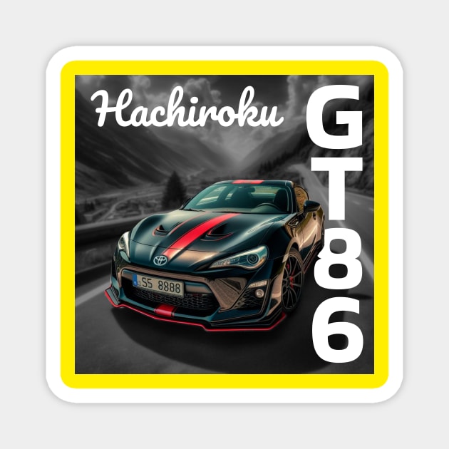 GT Hachiroku Magnet by MOTOSHIFT