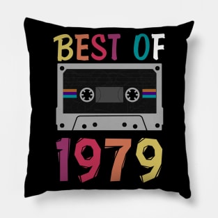 40th Birthday Shirt For Men & Woman - 1979 T-Shirt - Gift For 40 Years Olds - Vintage 1979 Tee - 40 B-Day Shirts- Retro Cassette 1979 Pillow