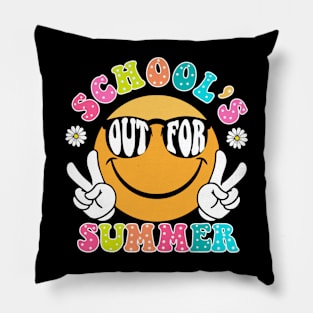 Retro Teacher, ABCD Teacher Tour, End of Year, Kindergarten Teacher, Elementary School (2 Sided) Pillow