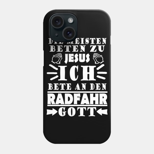 Radfahren Fahrrad Gott Radsport Carbon Tour Spruch Phone Case by FindYourFavouriteDesign