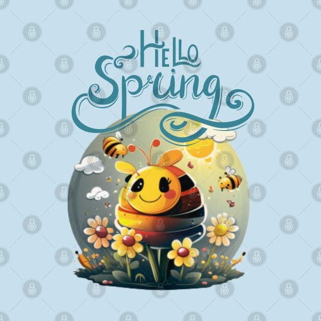 Hello Spring, bee by Pattyld