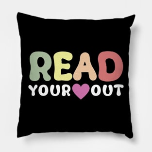 Read Your Heart Read Reading Librarian Book Across America Pillow