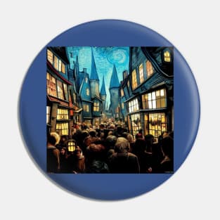 Starry Night in Diagon Alley Pin