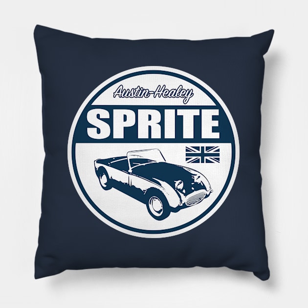 Austin Healey Sprite Pillow by Billy Goat TP