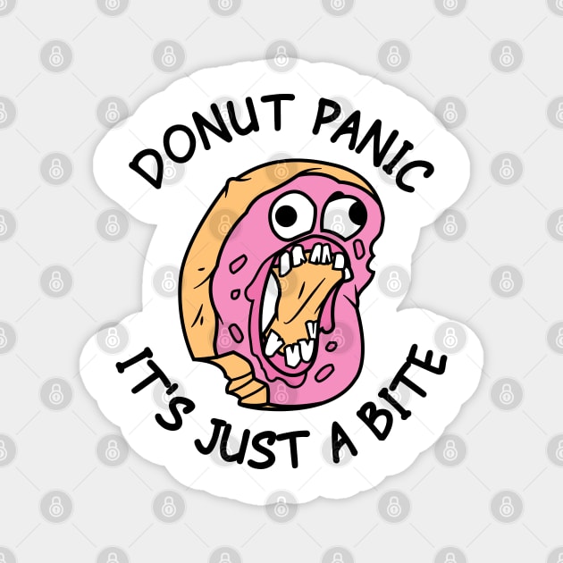 Donut Panic It's Just A Bite Magnet by NorseMagic