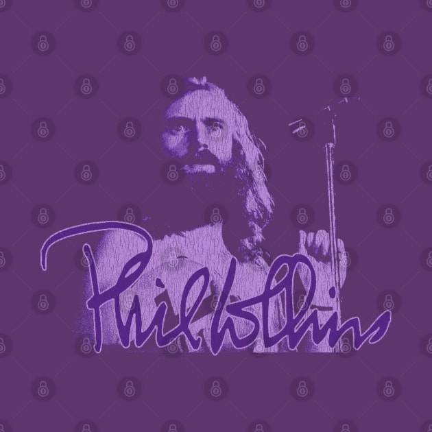 Phil Collins Singing Fan Art Purple by Bingung Mikir Nama Design