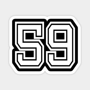 Number 59 for a sports team, group, or community T-Shirt Magnet