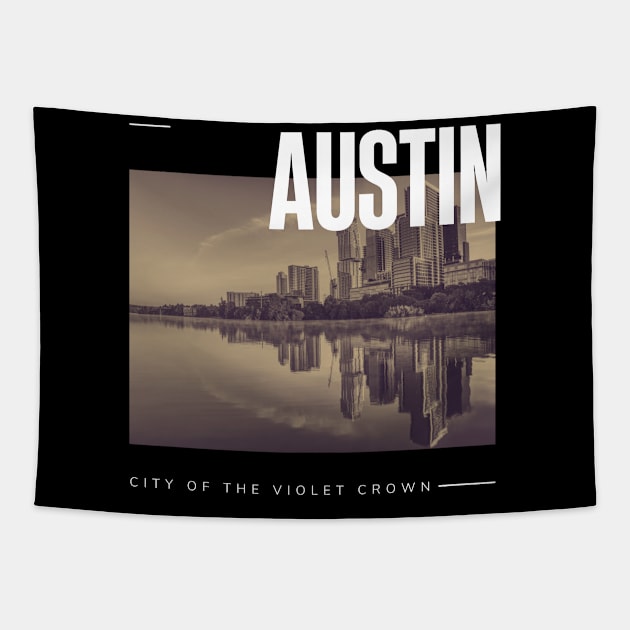 Austin city Tapestry by Innboy