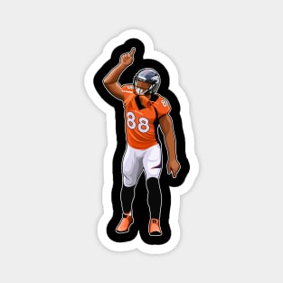 Demaryius Thomas #88 Point Up Magnet