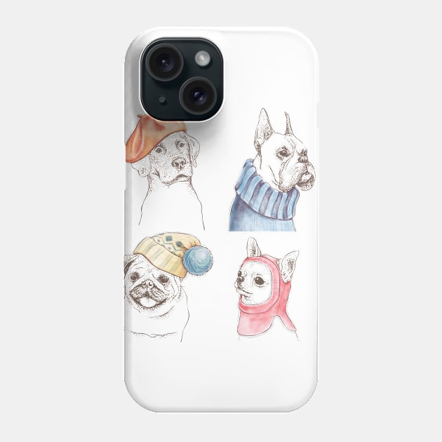 Sassy Puppies Phone Case by Printaha