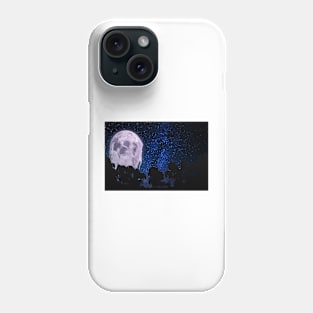 melting moon landscape Phone Case