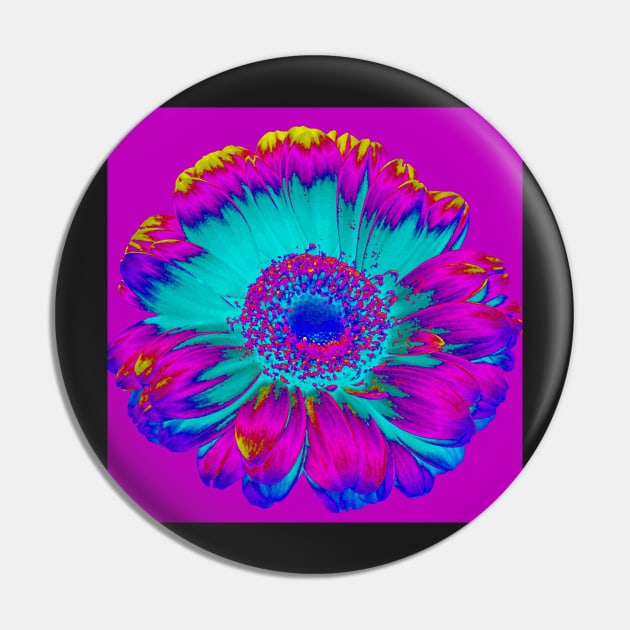 Classic Retro 60's Flower Power Pin by SHWILDLIFE