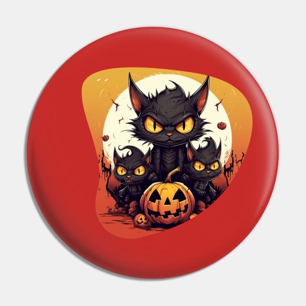 halloween cats Pin by FehuMarcinArt