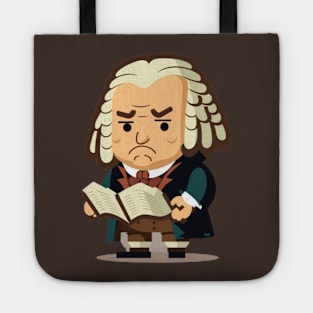 Bach cartoon Tote