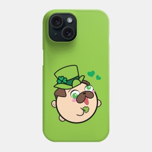 Doopy the Pug Puppy - Saint Patrick's Day Phone Case