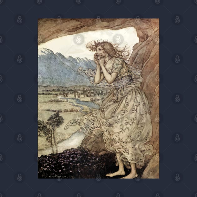 Sweet Echo - Arthur Rackham by forgottenbeauty