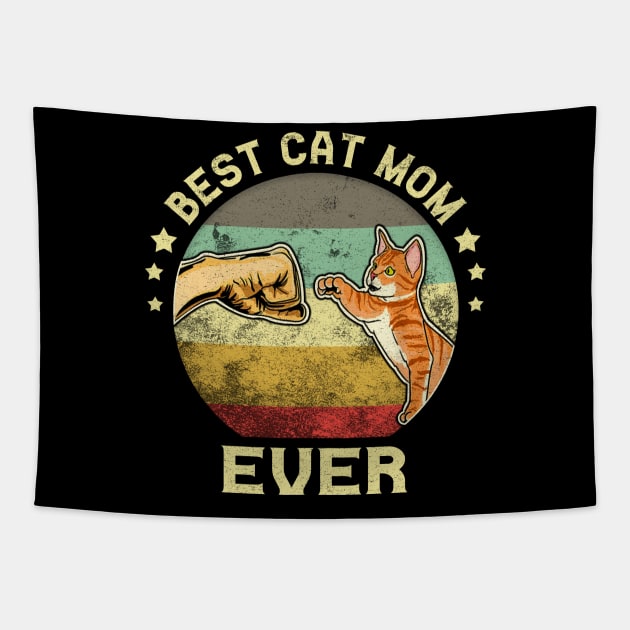 BEST CAT MOM EVER Tapestry by SomerGamez