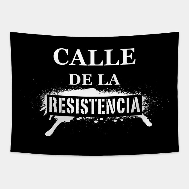 Calle De La Resistencia - Puerto Rico Calle Fortaleza Tapestry by PuertoRicoShirts