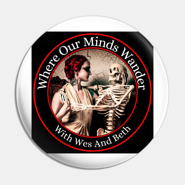 Where Our Minds Wander Large chest logo Pin by Where Our Minds Wander