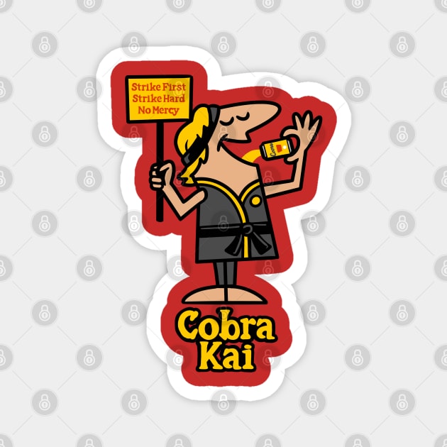 Cobra Kai Pizza Magnet by harebrained