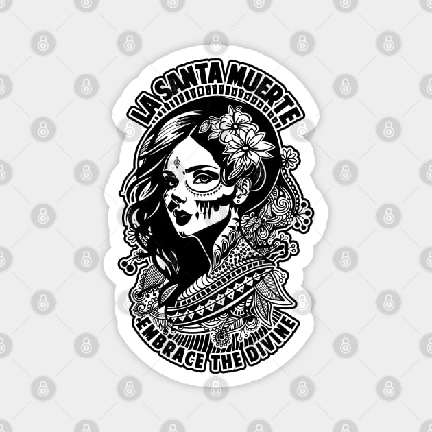 La Santa Muerte Magnet by artslave