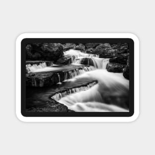 Caney Fork Cascades - Black & White Magnet