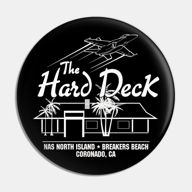 THE HARD DECK Beach Bar TG Font Pin by SKIDVOODOO