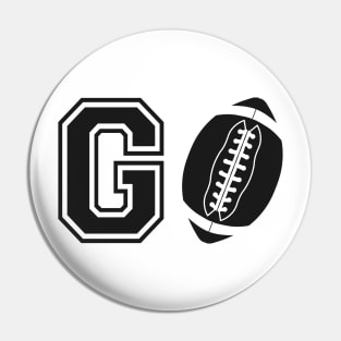 Football - Go football Pin