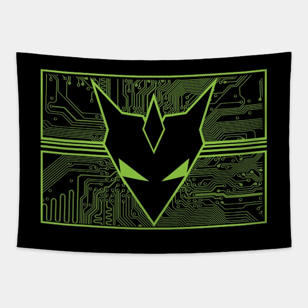 Circuit Fox Tapestry by VOLPEdesign