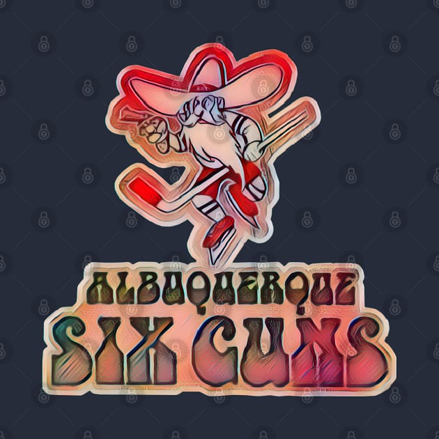 Albuquerque Six Guns Hockey by Kitta’s Shop