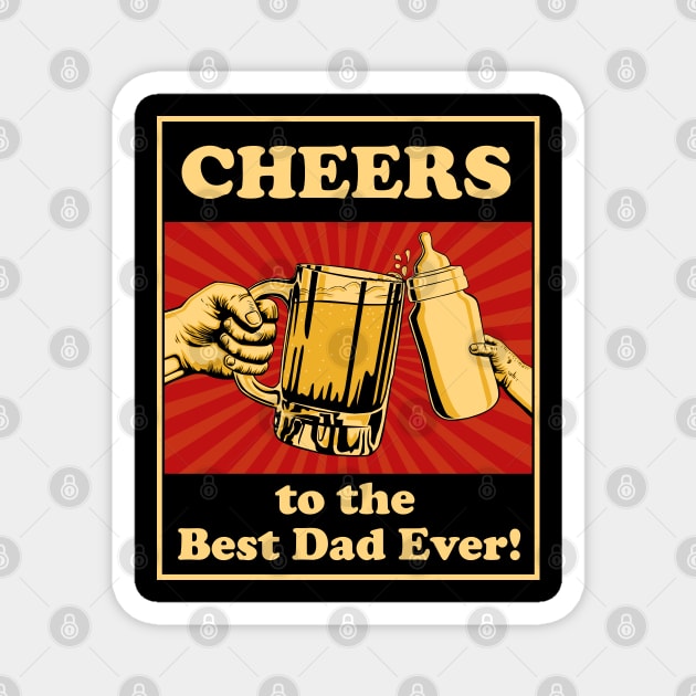 Happy Fathers Day Magnet by Sachpica