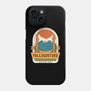 Yellowstone National Park Vintage Travel Phone Case