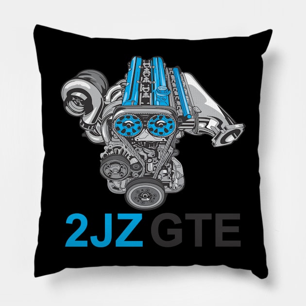 2JZ Pillow by Aestcoart