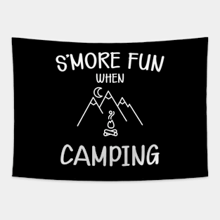 Camping - S'more fun when camping Tapestry