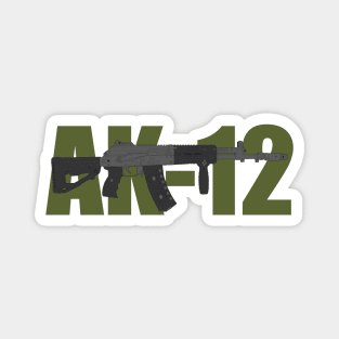 AK-12 (Kalashnikov assault rifle ) color version Magnet
