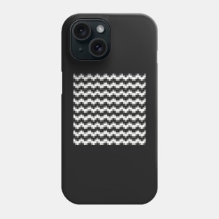 Pixelated Black and White Phone Case