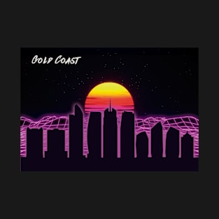 Gold Coast Outrun Neon Nights T-Shirt